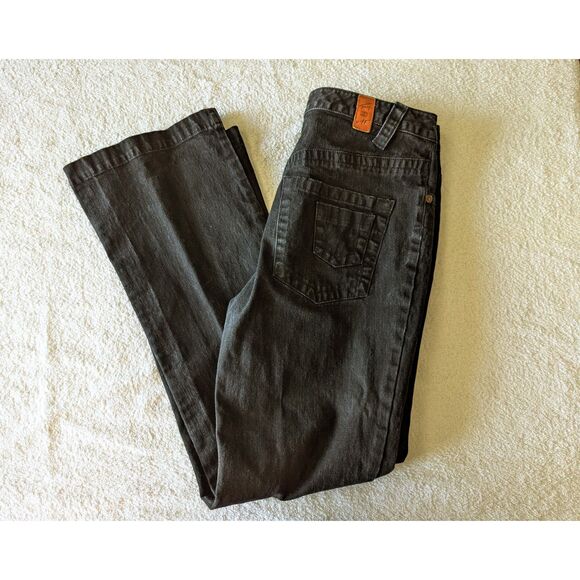 Tommy Hilfiger Hipster Boot Black Jeans   Sz 12 - Picture 10 of 11